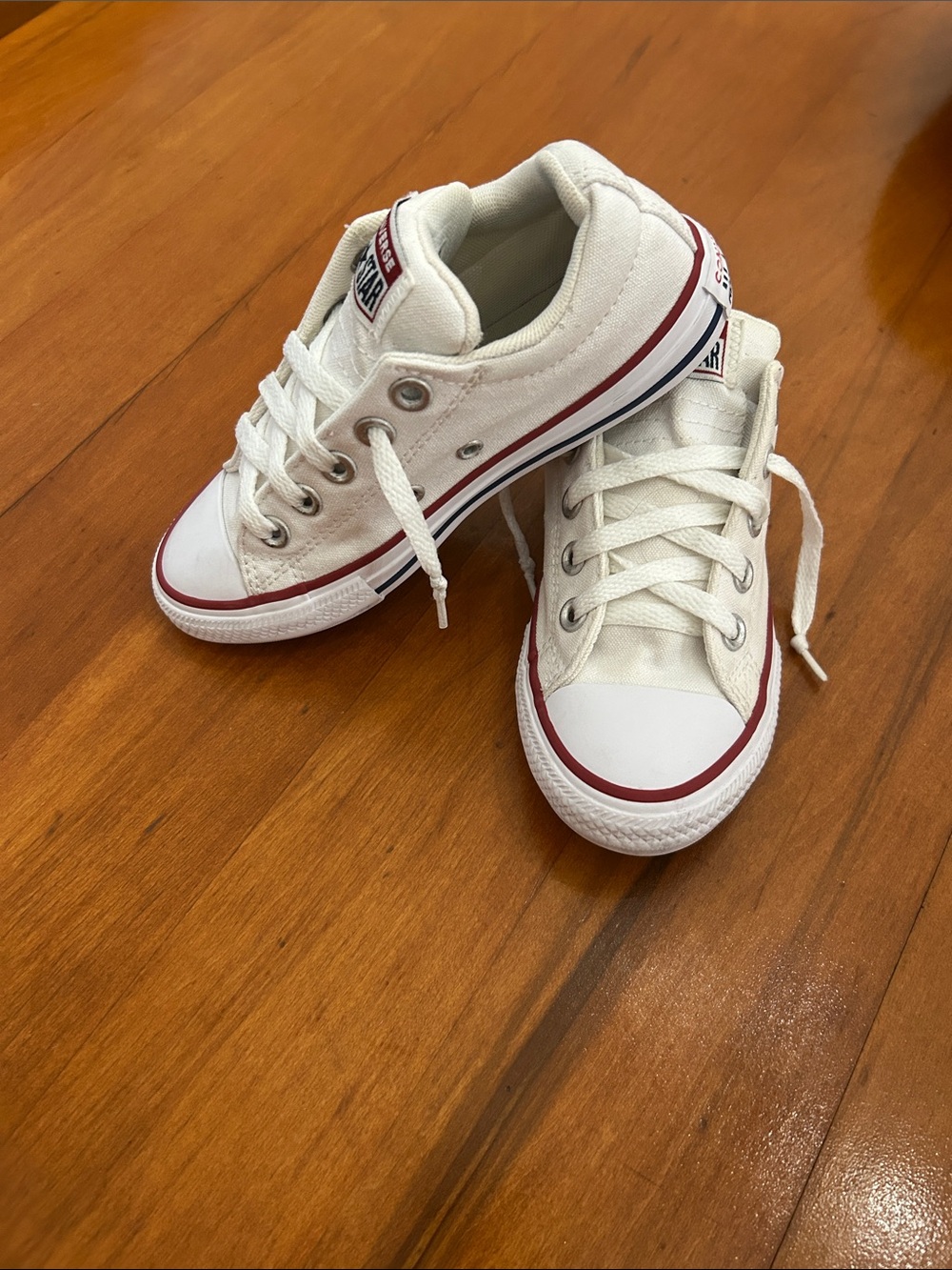 Converse Chuck Taylor All Star Low Top White Sneakers Youth Size 13